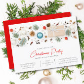 Moderne zakelijke kerstfeestminimalistische beelde kaart