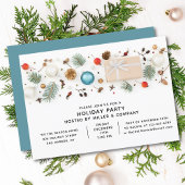 Moderne zakelijke kerstfeestminimalistische beelde kaart