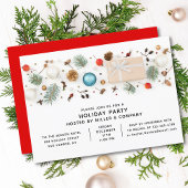 Moderne zakelijke kerstfeestminimalistische beelde kaart