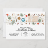 Moderne zakelijke kerstfeestminimalistische beelde kaart (Voorkant)