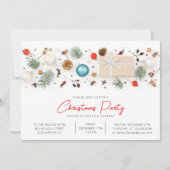 Moderne zakelijke kerstfeestminimalistische beelde kaart (Voorkant)