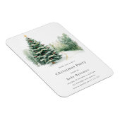 Moderne zakelijke kerstfeestuitnodiging magneet (Rechterzijde)