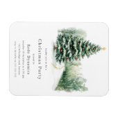 Moderne zakelijke kerstfeestuitnodiging magneet (Horizontaal)