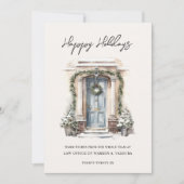 Moderne Zakelijke Kerstkaart met Wensen voor een G (Voorkant)