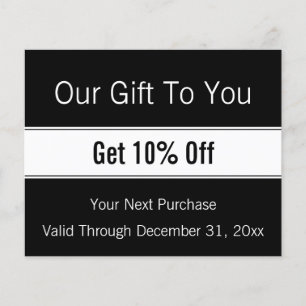 Moderne zakelijke korting voor zwarte en witte Sja Flyer