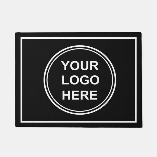 Moderne zakelijke Logo Black Deurmat (Voorkant)