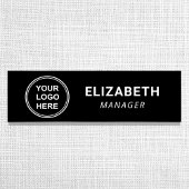 Moderne zakelijke Logo Black Naamplaatje