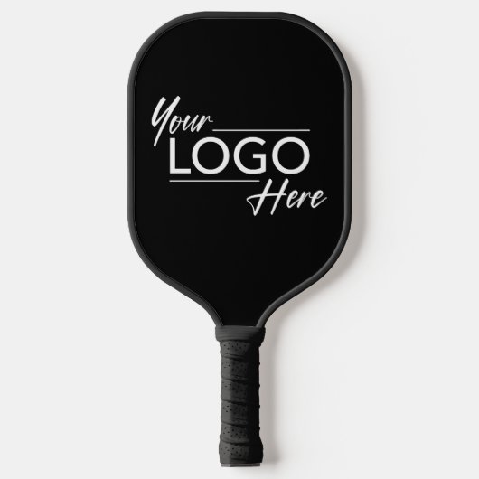 Moderne zakelijke Logo Black Pickleball Paddle (Voorkant)