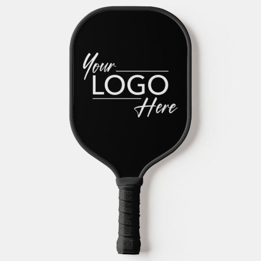 Moderne zakelijke Logo Black Pickleball Paddle (Achterkant)