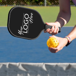Moderne zakelijke Logo Black Pickleball Paddle