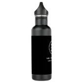 Moderne zakelijke Logo Black Waterfles (Links)