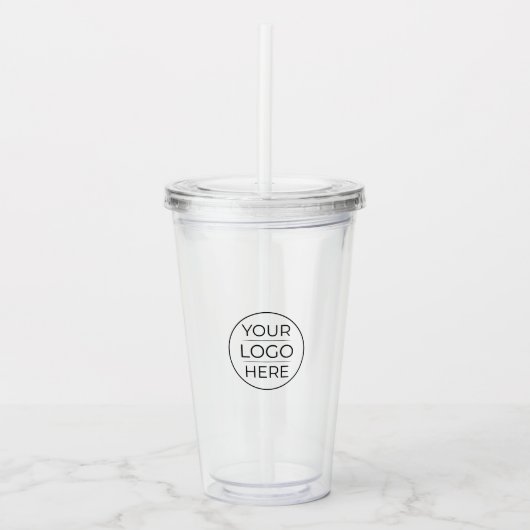 Moderne Zakelijke Logo branding  Acryl Drinkbeker (Voorkant)