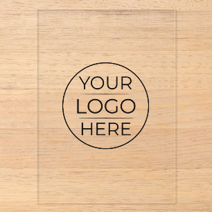 Moderne Zakelijke Logo branding Acryl Uitnodigingen