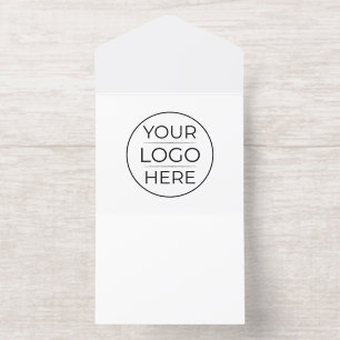 Moderne Zakelijke Logo branding All In One Uitnodiging