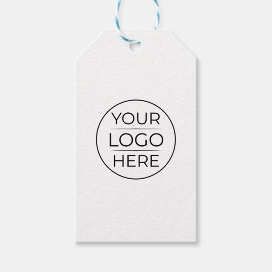 Moderne Zakelijke Logo branding Cadeaulabel (Voorkant)