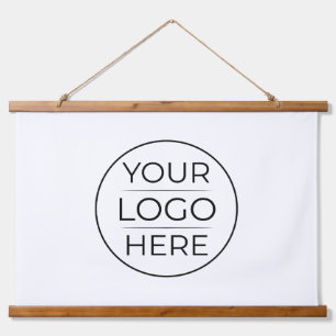 Moderne Zakelijke Logo branding Hangend Wandkleed
