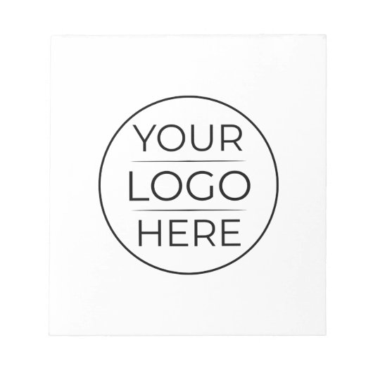 Moderne Zakelijke Logo branding Notitieblok (Voorkant)