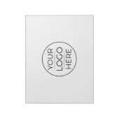 Moderne Zakelijke Logo branding Notitieblok (Linkerzijde)