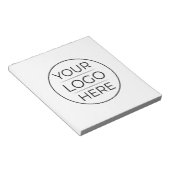 Moderne zakelijke logo branding notitieblok (Schuin)