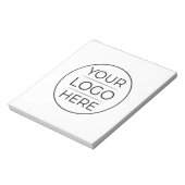 Moderne zakelijke logo branding notitieblok (Linkerzijde)