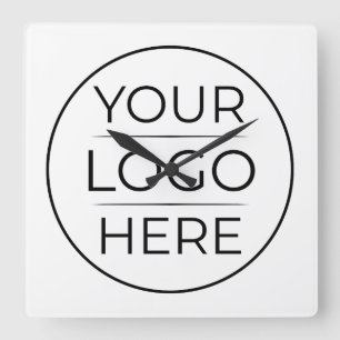 Moderne Zakelijke Logo branding Vierkante Klok