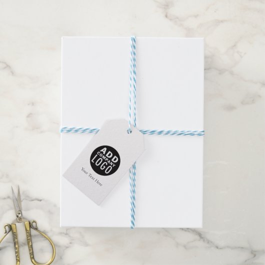 Moderne zakelijke Logo Cadeaulabel (Met Touw)