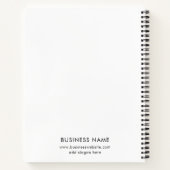Moderne zakelijke Logo Corporate Medewerkers Notitieboek (Achterkant)