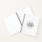 Moderne zakelijke Logo Corporate Medewerkers Notitieboek (Binnen)