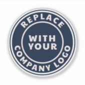 Moderne zakelijke Logo Corporate Medewerkers Sticker (Voorkant)