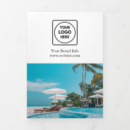 Moderne zakelijke Logo | Eenvoudig drievoudig ontw Drieluik Kaart