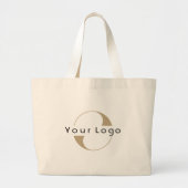 Moderne zakelijke Logo Eenvoudig, klein, groot Grote Tote Bag (Voorkant)