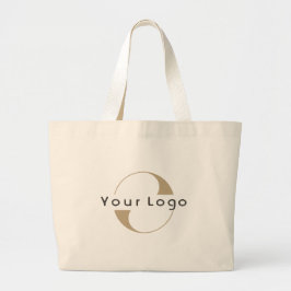 Moderne zakelijke Logo Eenvoudig, klein, groot Grote Tote Bag