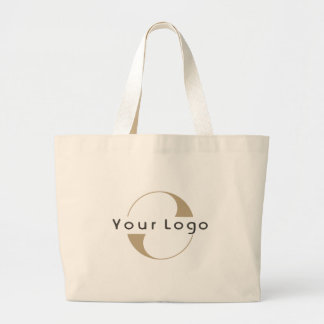Moderne zakelijke Logo Eenvoudig, klein, groot Grote Tote Bag