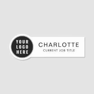 Moderne zakelijke Logo en medewerkers Naamplaatje