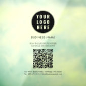 Moderne Zakelijke Logo en QR Code Maatwerk Raamsticker (Vel 3)