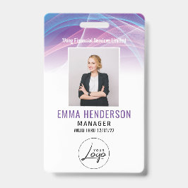 Moderne zakelijke Logo foto Badge