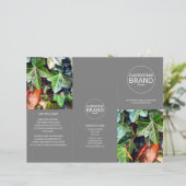 Moderne zakelijke Logo Foto drievoudig grijs broch (Staand voorkant)