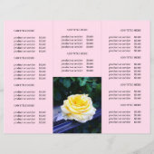 Moderne zakelijke Logo Foto drievoudig roze brochu (Achterkant)