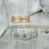 Moderne zakelijke Logo Gold Naamplaatje (In situ)