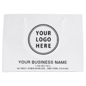 Moderne zakelijke Logo Groot Cadeauzakje (Voorkant)