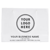 Moderne zakelijke Logo Groot Cadeauzakje (Achterkant)