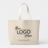 Moderne zakelijke Logo Grote Tote Bag (Achterkant)