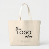 Moderne zakelijke Logo Grote Tote Bag (Voorkant)