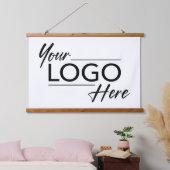 Moderne zakelijke Logo Hangend Wandkleed (Slaapkamer)