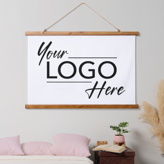 Moderne zakelijke Logo Hangend Wandkleed (Slaapkamer)