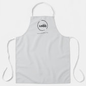 Moderne zakelijke Logo Light Grey Schort (Voorkant)