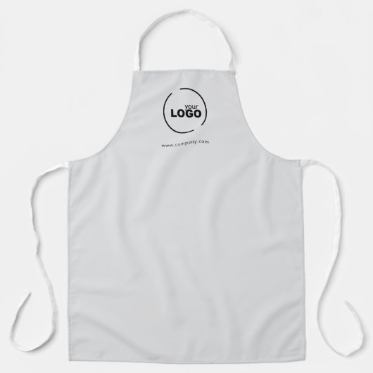 Moderne zakelijke Logo Light Grey Schort (Voorkant)