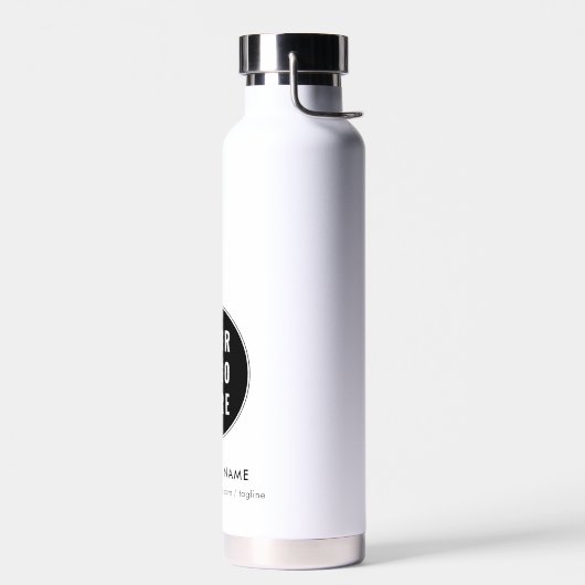 Moderne zakelijke Logo met website promotie Waterfles (Links)