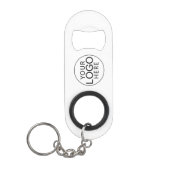 Moderne zakelijke Logo Mini Flessenopener (Voorkant)