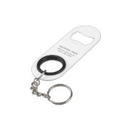 Moderne zakelijke Logo Mini Flessenopener (Achterkant Gekanteld)